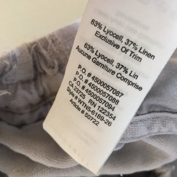 Aritzia Community Habitus Short linen blend Distressed size small light gray - Picture 11 of 13